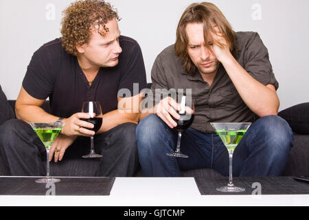 Männer Mann trinken Stockfoto