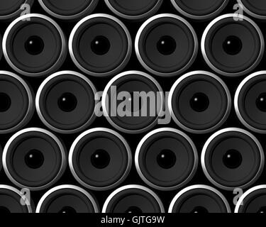 Musik sound schwarz Stockfoto