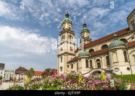 Kirche St. Lorenz Basilika in Kempten, Allgäu, Bayern, Deutschland Stockfoto