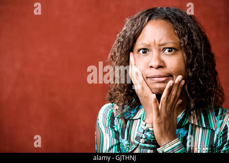 Frau Hand Hände Stockfoto