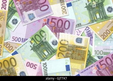 Währung-Euro-Banknoten Stockfoto