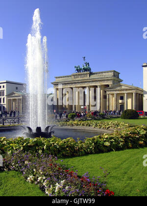 Geschichte Berlin Brunnen Stockfoto