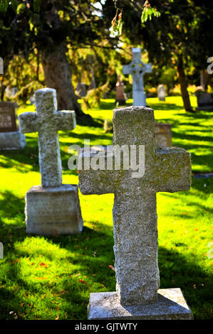 Friedhof Grabsteine Friedhof Stockfoto