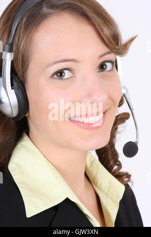 Call Center-Agenten Stockfoto