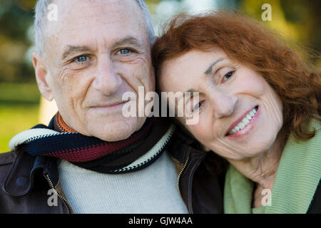 Großeltern Romantik paar Stockfoto