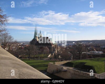 St.-severin-Kirche in erfurt Stockfoto