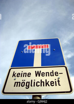 Zeichen signalisieren schreiben Stockfoto