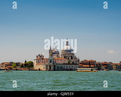 Dogana da Mar und Kirche Santa Maria della Salute. Canale di San Marco, Venedig. Italien. Stockfoto