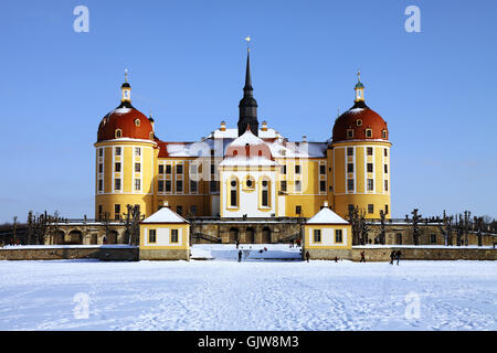 Winter-Sachsen Dresden Stockfoto