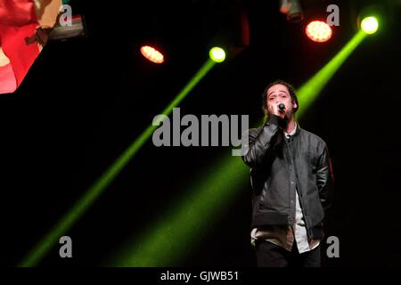 Boomtown Fair Festival, Hampshire, 14. August 2016, UK.  Damian Marley führt live auf der Bühne der Löwe Den Boomtown Stockfoto