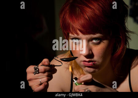 Frau Gesundheit material Stockfoto