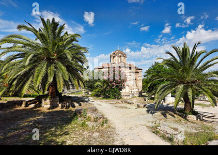 Agii Apostoli Solaki Kirche (10. Jh. n. Chr.) im alten Athener Agora, Griechenland Stockfoto