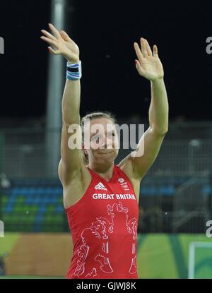 Rio De Janeiro, Brasilien. 17. August 2016. . New Zealand V Großbritannien. Womens Hockey Halbfinale. Olympic Hockey Centre. Deodoro. Rio De Janeiro, Brasilien. 17. August 2016. Bildnachweis: Sport In Bilder/Alamy Live-Nachrichten Stockfoto