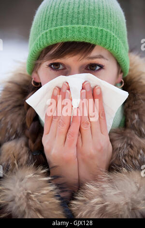Frau zu Fuß gehen Stockfoto