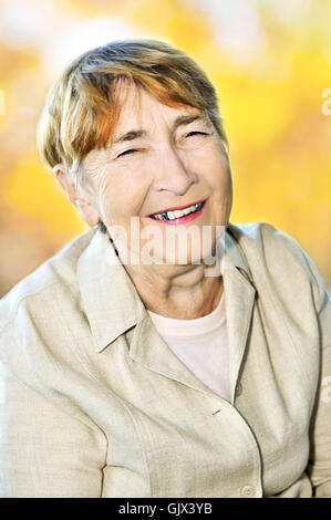 Frau Lachen lacht Stockfoto