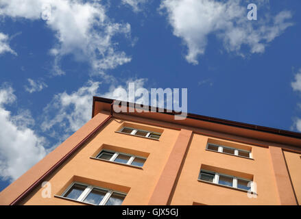 Haus Gebäude Wolke Stockfoto
