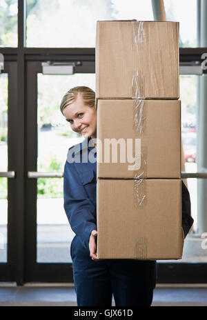 Frau Bewegung Verschiebung Stockfoto