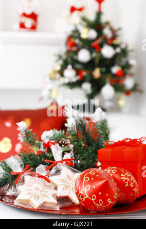 vorliegenden Weihnachtsbaum Stockfoto