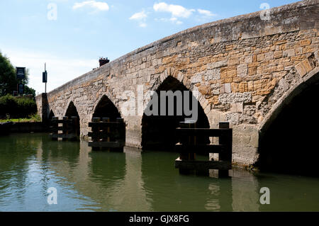 Themse bei Newbridge, Oxfordshire, England, UK Stockfoto