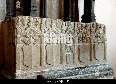 Saint Edburg Schrein detail, St. Michael Kirche, Stanton Harcourt, Oxfordshire, England, UK Stockfoto