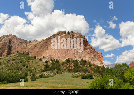 Garden of the Gods in Colorado Springs Stockfoto