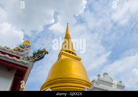 Goldene Chedi Wat Bowonniwet Vihara, Bangkok, Thailand Stockfoto