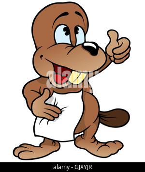 Little Beaver Stock Vektor