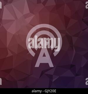 Antenne in flachen Stil-Ikone Stock Vektor