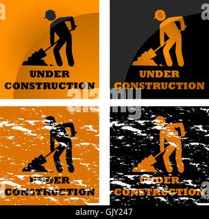 Bau-Ankündigung Stock Vektor
