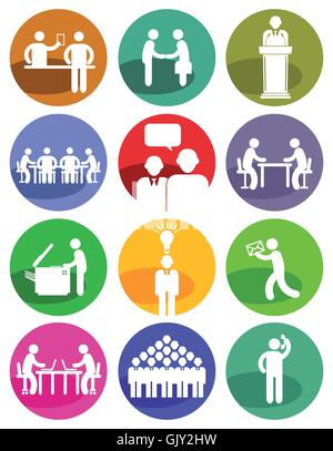 Business Icons Stock Vektor