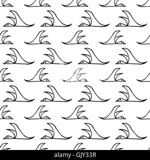 nahtlose Muster mit Zugvögeln Stock Vektor