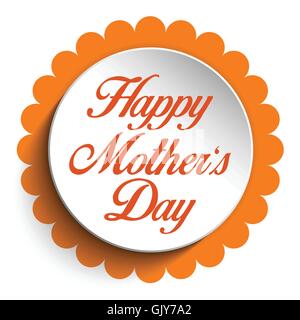 Glückliche Mutter Tag-Herz-Tag-Hintergrund Stock Vektor