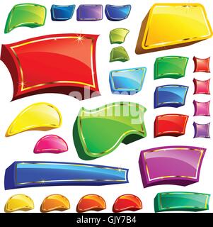 Satz von tags Stock Vektor