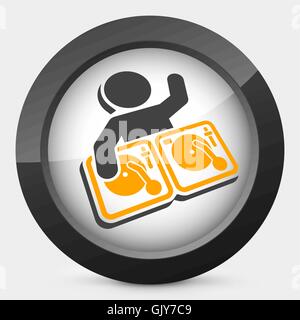 DJ-Party-Symbol Stock Vektor