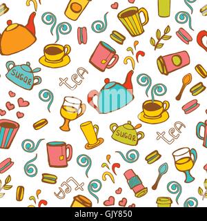 Tee- / nahtlose Hintergrund. Stock Vektor