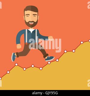 Geschäft in Aktion. Stock Vektor