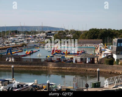 Lymington Meer Wasser Schwimmbad Lymington Hampshire UK Stockfoto