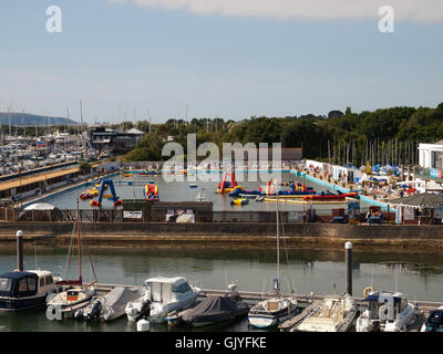 Lymington Meer Wasser Schwimmbad Lymington Hampshire UK Stockfoto