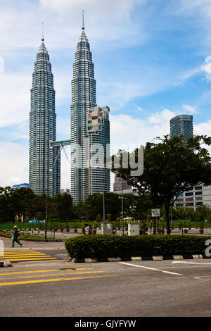 Petronas Twin Towers in Kuala lumpur Stockfoto