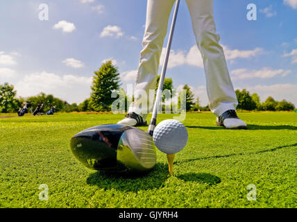 Golfspieler Stockfoto