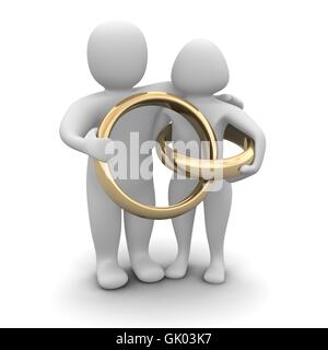 golden Ring Ringe Stockfoto