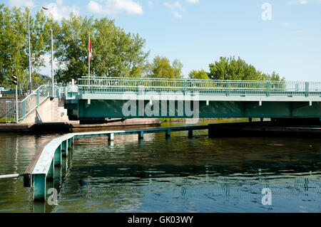 Chambly Kanalbrücke - Quebec - Kanada Stockfoto