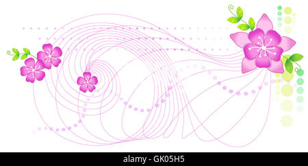 Blume Pflanze Blätter Stockfoto