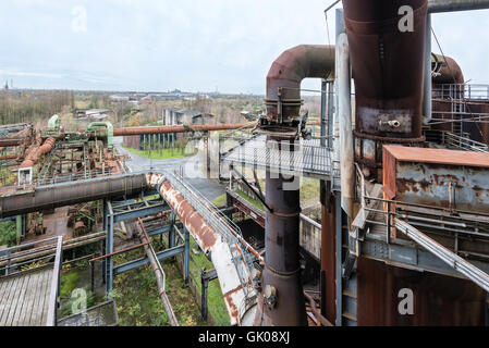 Blick vom Landschaftspark duisburg Stockfoto