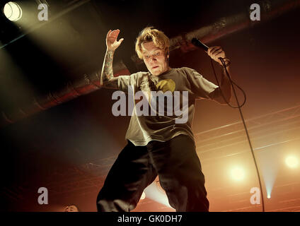 Hals-Deep erklingt in Liverpool O2 Academy Featuring: tiefen Hals, Ben Barlow wo: Liverpool, Vereinigtes Königreich bei: 20. April 2016 Stockfoto