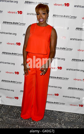 Adrienne Arsht 10. Jubiläums-Gala-Konzert bei Adrienne Arsht Center für darstellende Künste ZIFF Ballet Opera House - Ankünfte mit: Estelle Where: Miami, Florida, Vereinigte Staaten, wann: 21. April 2016 Stockfoto