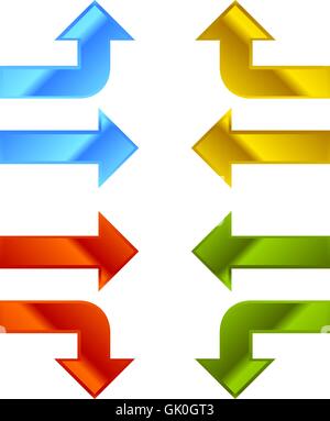 Vektor-Pfeile-set Stock Vektor