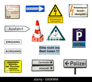 Zeichen signalisieren berlin Stockfoto