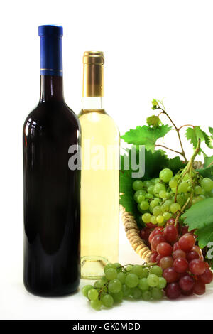 rote Trauben Wein Stockfoto