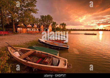 Sundowner Stockfoto